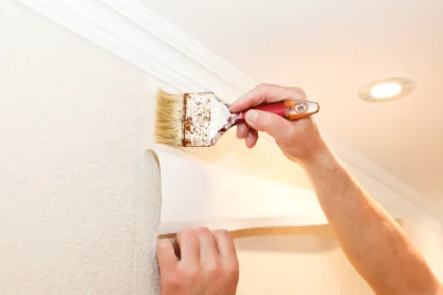 Pose de papier peint à Reugny — revêtements muraux et toiles de verre